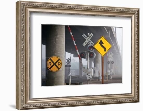 Railroad Crossing-David Winston-Framed Giclee Print