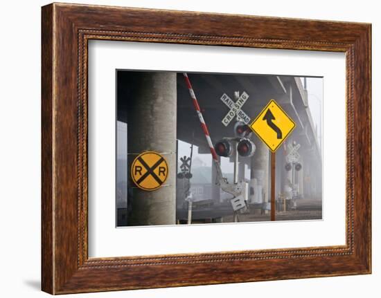 Railroad Crossing-David Winston-Framed Giclee Print