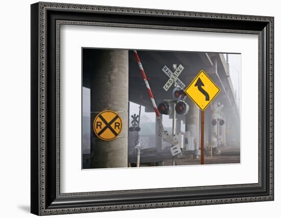 Railroad Crossing-David Winston-Framed Giclee Print