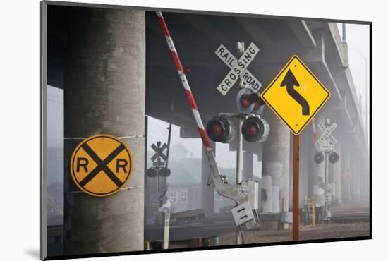 Railroad Crossing-David Winston-Mounted Giclee Print