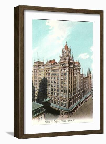 Railroad Depot, Philadelphia-null-Framed Art Print