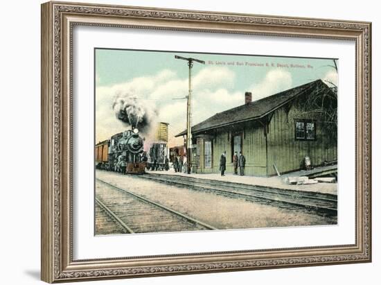 Railroad Depot, Sullivan, Missouri-null-Framed Art Print