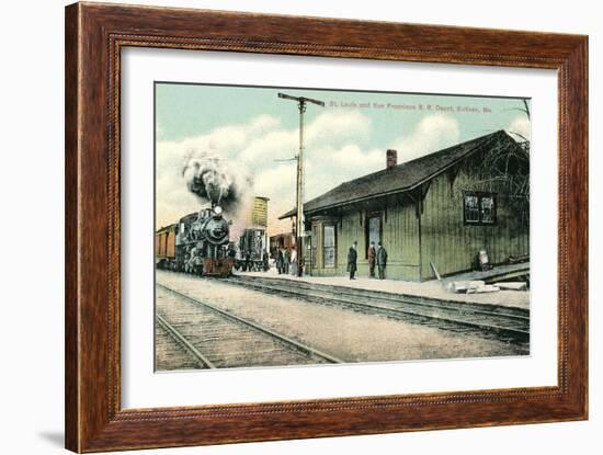 Railroad Depot, Sullivan, Missouri-null-Framed Art Print