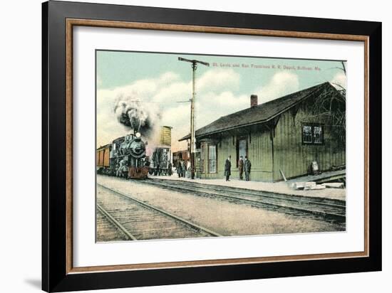 Railroad Depot, Sullivan, Missouri-null-Framed Art Print