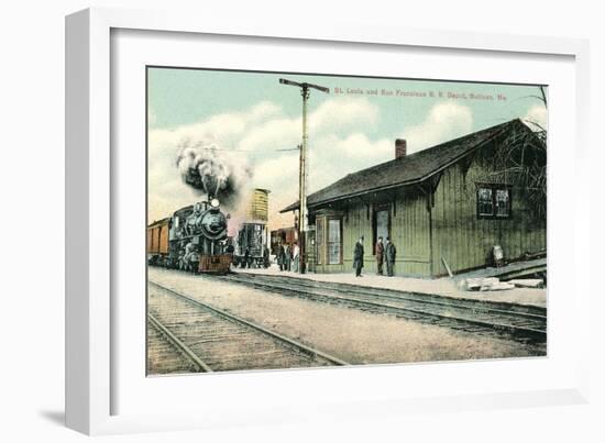 Railroad Depot, Sullivan, Missouri-null-Framed Art Print