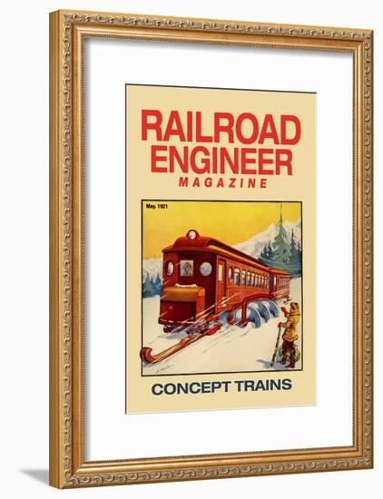 Railroad Engineer Magazine: Concept Trains-null-Framed Art Print