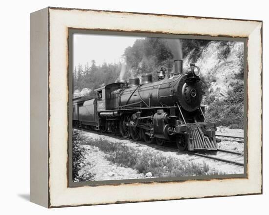 Railroad Locomotive 1443, Circa 1909-Asahel Curtis-Framed Premier Image Canvas