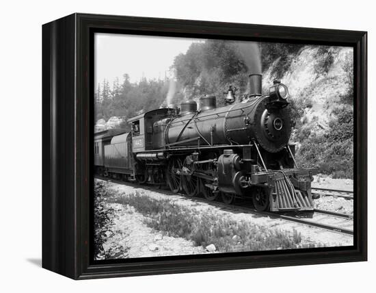 Railroad Locomotive 1443, Circa 1909-Asahel Curtis-Framed Premier Image Canvas