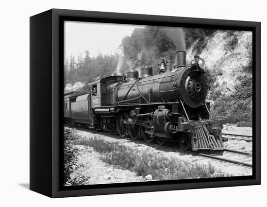 Railroad Locomotive 1443, Circa 1909-Asahel Curtis-Framed Premier Image Canvas