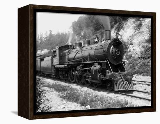 Railroad Locomotive 1443, Circa 1909-Asahel Curtis-Framed Premier Image Canvas