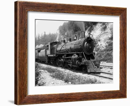 Railroad Locomotive 1443, Circa 1909-Asahel Curtis-Framed Giclee Print