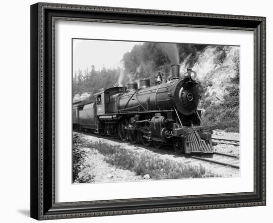 Railroad Locomotive 1443, Circa 1909-Asahel Curtis-Framed Giclee Print