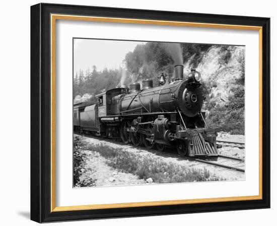 Railroad Locomotive 1443, Circa 1909-Asahel Curtis-Framed Giclee Print