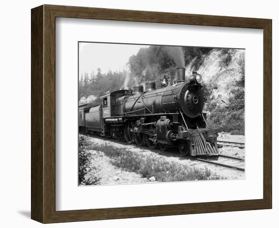 Railroad Locomotive 1443, Circa 1909-Asahel Curtis-Framed Giclee Print