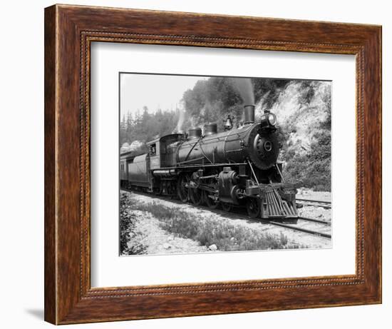 Railroad Locomotive 1443, Circa 1909-Asahel Curtis-Framed Giclee Print