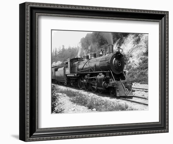 Railroad Locomotive 1443, Circa 1909-Asahel Curtis-Framed Giclee Print