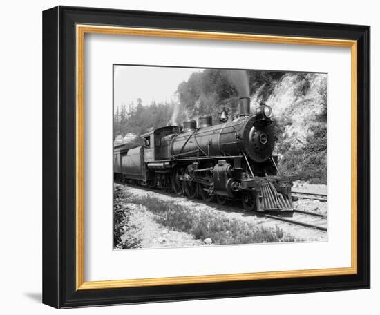 Railroad Locomotive 1443, Circa 1909-Asahel Curtis-Framed Giclee Print