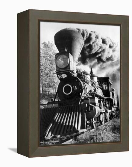 Railroad: Locomotive-null-Framed Premier Image Canvas