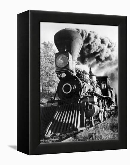 Railroad: Locomotive-null-Framed Premier Image Canvas