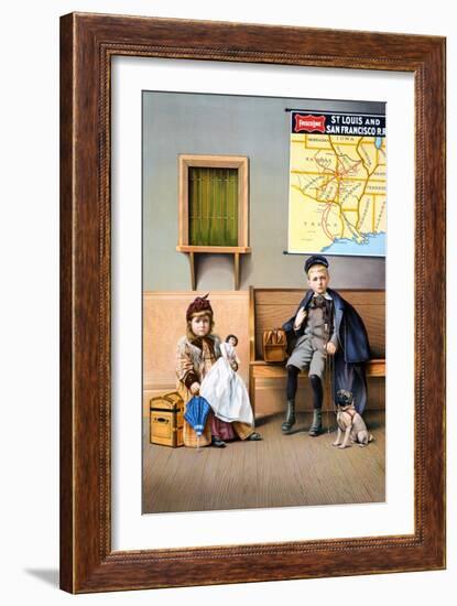 Railroad Poster, 1898-null-Framed Giclee Print