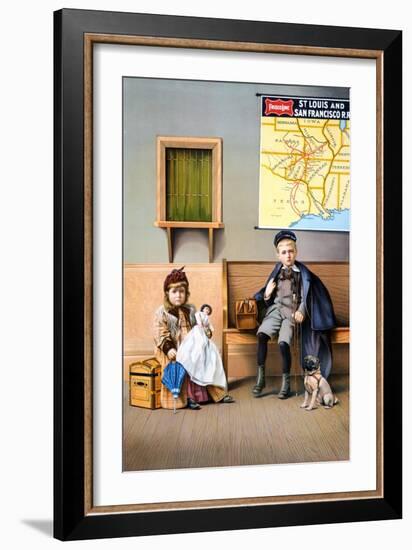 Railroad Poster, 1898-null-Framed Giclee Print