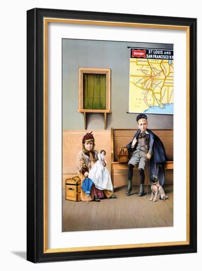 Railroad Poster, 1898-null-Framed Giclee Print