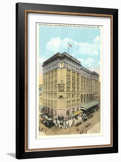 Railroad Station, Philadelphia, Pennsylvania-null-Framed Art Print