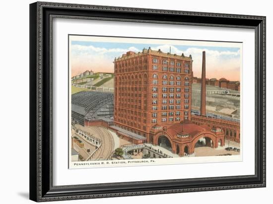 Railroad Station, Pittsburgh, Pennsylvania-null-Framed Art Print