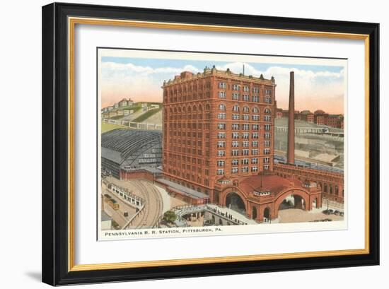 Railroad Station, Pittsburgh, Pennsylvania-null-Framed Art Print