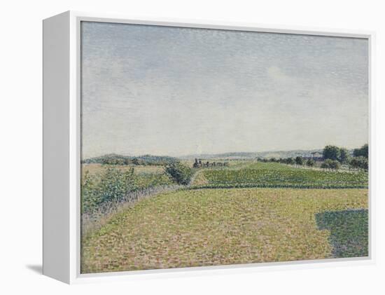 Railroad to Dieppe, 1886 (Oil on Canvas)-Camille Pissarro-Framed Premier Image Canvas