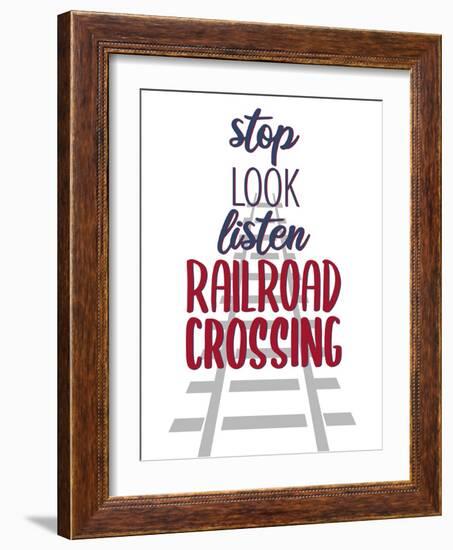 Railroad Track 3 V2-Kimberly Allen-Framed Art Print