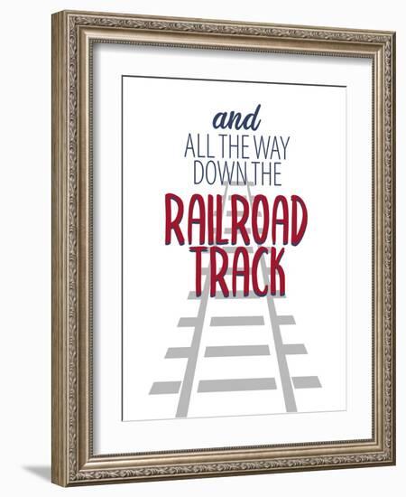 Railroad Track 3-Kimberly Allen-Framed Art Print