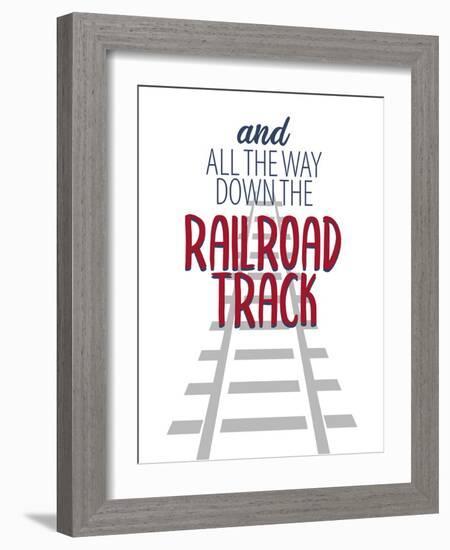 Railroad Track 3-Kimberly Allen-Framed Art Print