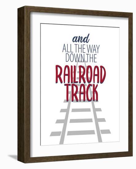 Railroad Track 3-Kimberly Allen-Framed Art Print