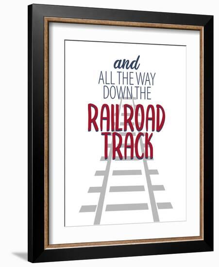 Railroad Track 3-Kimberly Allen-Framed Art Print