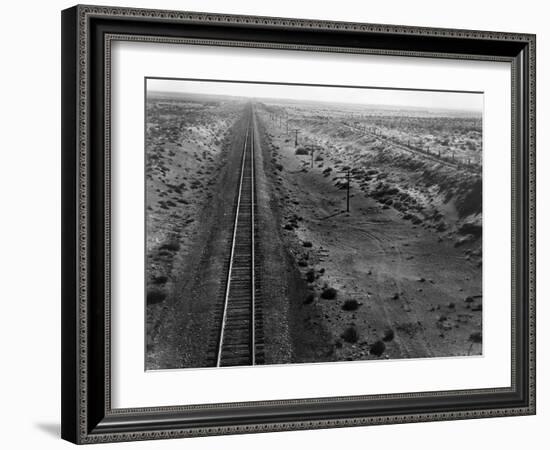 Railroad Tracks, 1939-Dorothea Lange-Framed Giclee Print