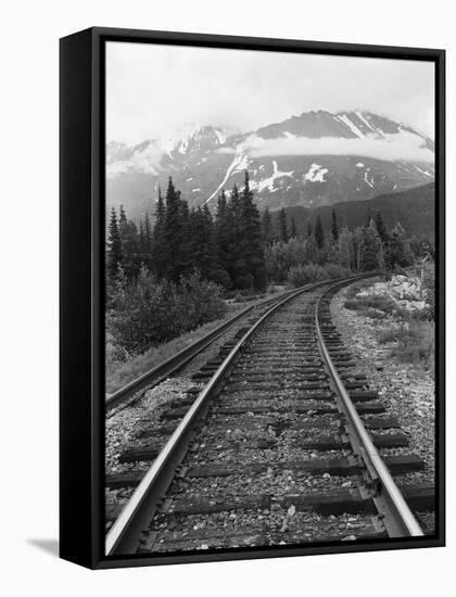 Railroad Tracks, Alaska 85-Monte Nagler-Framed Premier Image Canvas