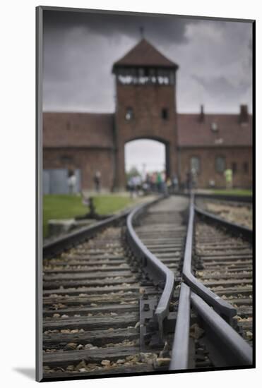 Railroad Tracks Leading into KL Auschwitz II-Jon Hicks-Mounted Photographic Print