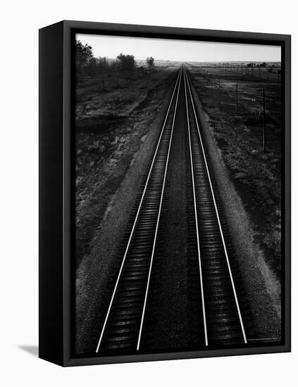 Railroad Tracks-Andreas Feininger-Framed Premier Image Canvas