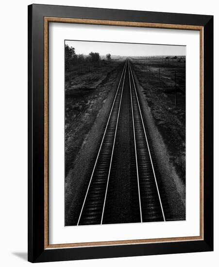 Railroad Tracks-Andreas Feininger-Framed Photographic Print