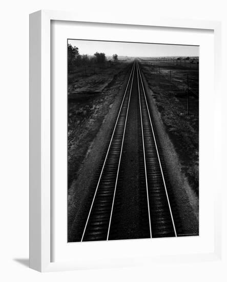 Railroad Tracks-Andreas Feininger-Framed Photographic Print