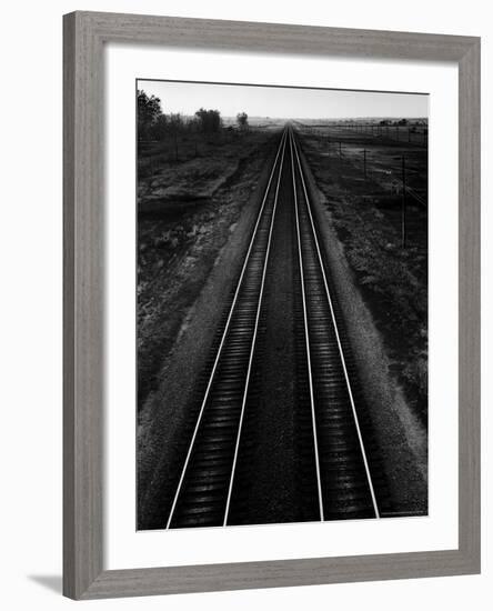 Railroad Tracks-Andreas Feininger-Framed Photographic Print