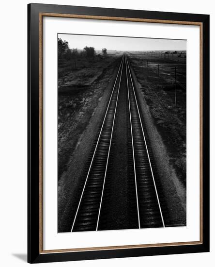 Railroad Tracks-Andreas Feininger-Framed Photographic Print