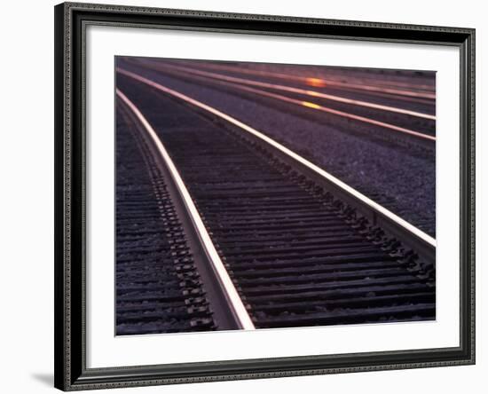 Railroad Tracks-Mitch Diamond-Framed Photographic Print