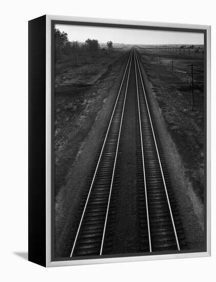 Railroad Tracks-Andreas Feininger-Framed Premier Image Canvas