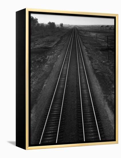 Railroad Tracks-Andreas Feininger-Framed Premier Image Canvas