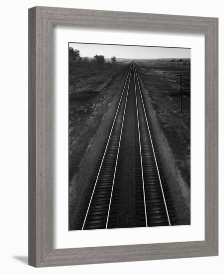 Railroad Tracks-Andreas Feininger-Framed Photographic Print