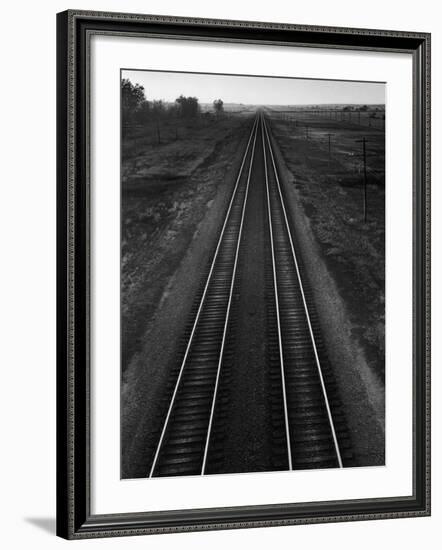 Railroad Tracks-Andreas Feininger-Framed Photographic Print