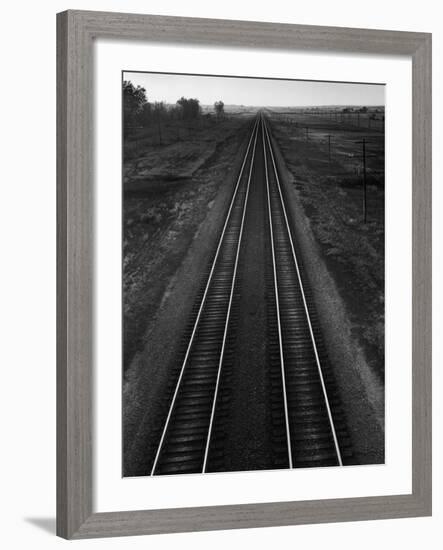 Railroad Tracks-Andreas Feininger-Framed Photographic Print