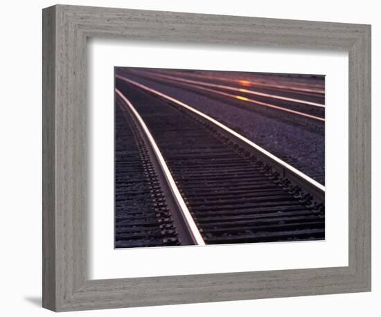 Railroad Tracks-Mitch Diamond-Framed Photographic Print